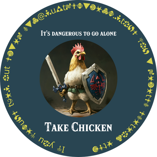 "It’s Dangerous to Go Alone... Take Chicken" | Funny Zelda Shirt